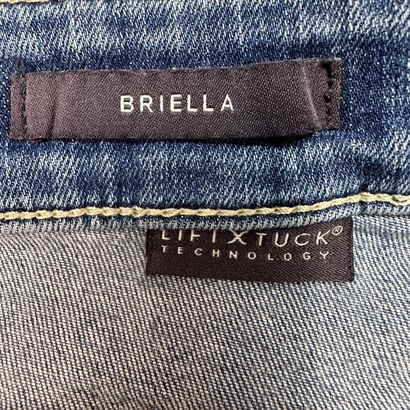 NYDJ Shorts Womens Size 22W Blue Denim Briella Heyburn Wash High Waist Cuffed - Picture 7 of 14